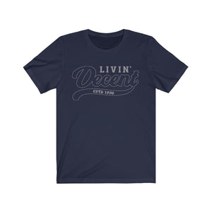 Unisex Jersey Short Sleeve Grey Outline Print