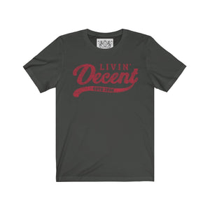 Unisex Jersey Word Cloud w/red print