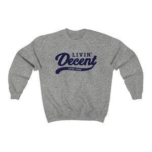 Unisex Crewneck Sweatshirt w/Navy Print