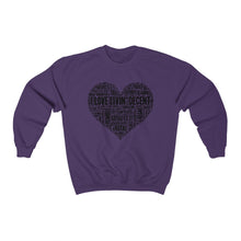 Load image into Gallery viewer, Unisex Crewneck Sweatshirt I Love Livin&#39; w/Black Print