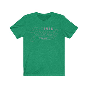 Unisex Jersey Short Sleeve Grey Outline Print