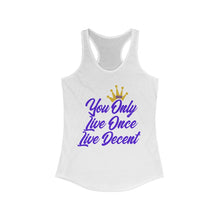 Load image into Gallery viewer, Women&#39;s YOLO Tank w/ purple print