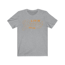 Load image into Gallery viewer, Unisex Jersey Short Sleeve Orange Outline Print