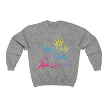 Load image into Gallery viewer, Unisex Crewneck Sweatshirt YOLO w/Gradient Print