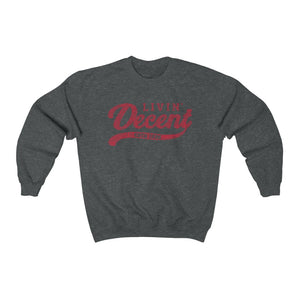 Unisex Crewneck Sweatshirt Word Cloud w/Red Print