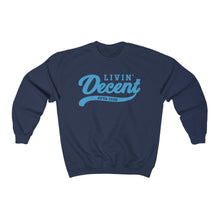 Load image into Gallery viewer, Unisex Crewneck Sweatshirt w/Light Blue Print