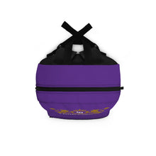 Load image into Gallery viewer, Backpack Purple w/ Regal print