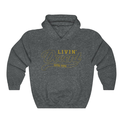 Unisex Hoodie Gold Outline Print