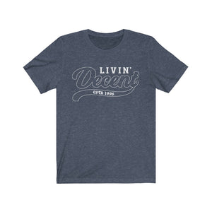 Unisex Jersey Short Sleeve Tee White Outline Print