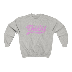 Unisex Crewneck Sweatshirt w/Pink Print