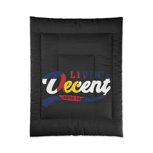 Comforter Black w/ CO Flag print