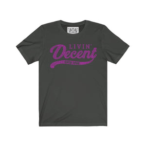 Unisex Jersey Word Cloud w/hot pink print