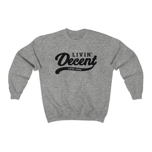 Unisex Crewneck Sweatshirt w/Black Print