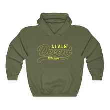 Load image into Gallery viewer, Unisex Hoodie Yellow Outline Print