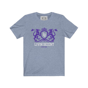 Unisex Jersey Short Sleeve Regal purple/white