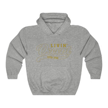 Load image into Gallery viewer, Unisex Hoodie Gold Outline Print