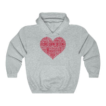 Load image into Gallery viewer, Unisex Hoodie Love Livin&#39; w/red Print