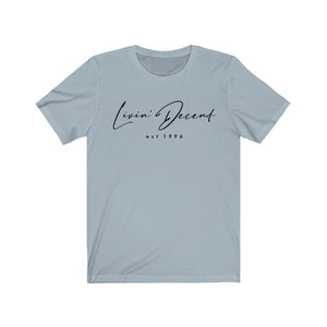 Unisex Jersey Short Sleeve Tee LD signature Black Print