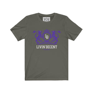 Unisex Jersey Short Sleeve Regal purple/white