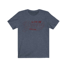 Load image into Gallery viewer, Unisex Jersey Short Sleeve Maroon Outline Print