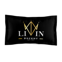 Load image into Gallery viewer, Pillow Sham Black w/ V-Crown Print