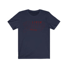 Load image into Gallery viewer, Unisex Jersey Short Sleeve Maroon Outline Print