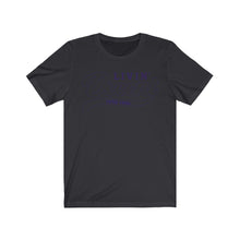 Load image into Gallery viewer, Unisex Jersey Short Sleeve Navy Outline Print