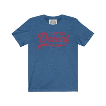 Load image into Gallery viewer, Unisex Jersey Word Cloud w/red print