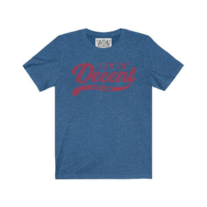 Unisex Jersey Word Cloud w/red print