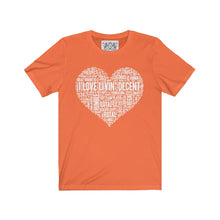 Load image into Gallery viewer, Unisex Jersey Short Love Livin&#39; w/white print