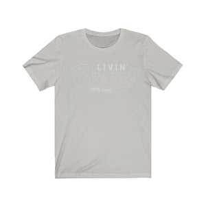 Unisex Jersey Short Sleeve Silver Outline Print