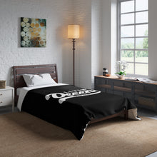 Load image into Gallery viewer, Comforter Black w/ White Print