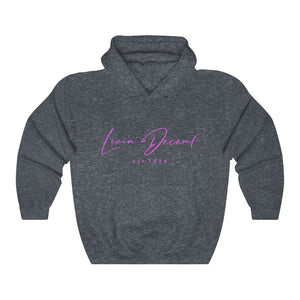 Unisex Hoodie LD signature Hot Pink Print