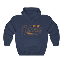 Load image into Gallery viewer, Unisex Hoodie Orange Outline Print