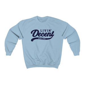 Unisex Crewneck Sweatshirt w/Navy Print