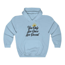 Load image into Gallery viewer, Unisex Hoodie Yolo w/black Print