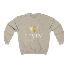 Load image into Gallery viewer, Unisex Crewneck Sweatshirt Circle Crown White/Gold print