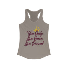 Load image into Gallery viewer, Women&#39;s YOLO Tank w/ burgundy print