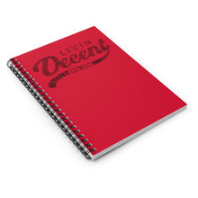 Load image into Gallery viewer, Spiral Notebook Red/Black - Ruled Line