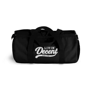 Duffel Bag Black w/ White Print