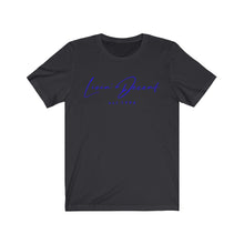 Load image into Gallery viewer, Unisex Jersey Short Sleeve Tee LD signature Royal Print