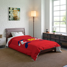 Load image into Gallery viewer, Comforter Red w/ CO Flag print