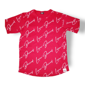 LD signature drop-cut all over print T-Shirt