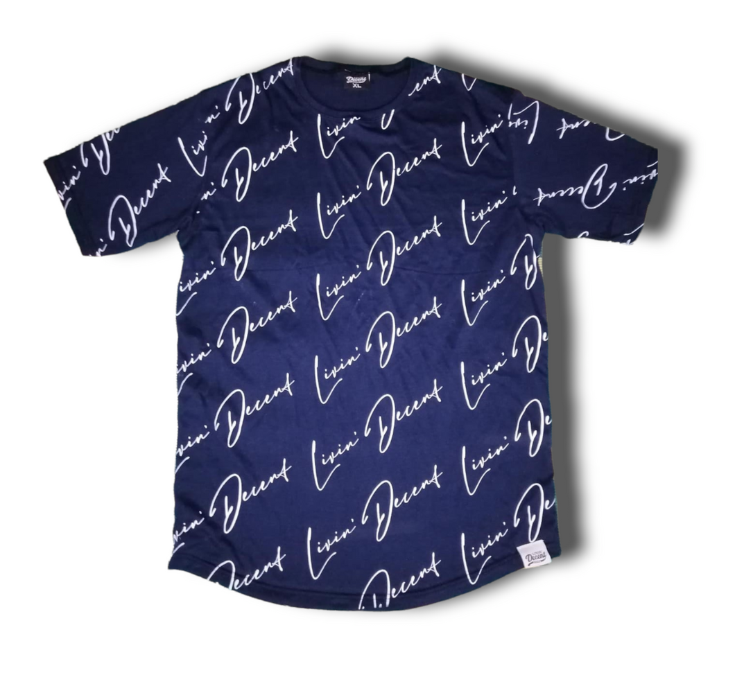 LD signature drop-cut all over print T-Shirt