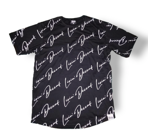 LD signature drop-cut all over print T-Shirt