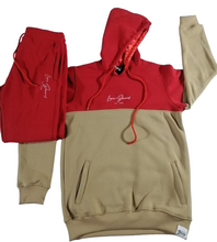 Load image into Gallery viewer, Signature Two-Tone Solid Hooded Jogger set