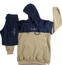 Load image into Gallery viewer, Signature Two-Tone Solid Hooded Jogger set