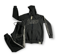 Load image into Gallery viewer, Chenille Velour Fleece zip-up hoodie jogger set