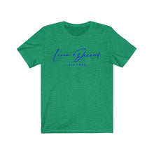 Load image into Gallery viewer, Unisex Jersey Short Sleeve Tee LD signature Royal Print