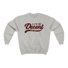 Load image into Gallery viewer, Unisex Crewneck Sweatshirt w/Maroon Print